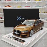 [IVY] 1:18 Audi 2012 S6 Sedan guld modellbil harts