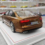 [IVY] 1:18 Audi 2012 S6 Sedan guld modellbil harts