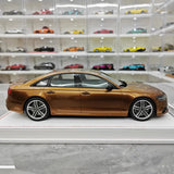 [IVY] 1:18 Audi 2012 S6 Sedan guld modellbil harts