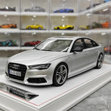 [IVY] 1:18 Audi 2012 S6 Sedan argent voiture miniature Resin