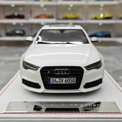[IVY] 1:18 Audi 2012 S6 Sedan White Model Car Resin