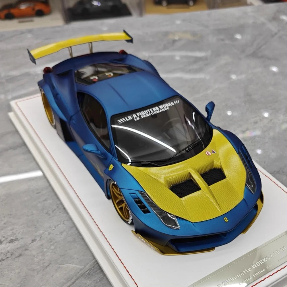 [IVY] 1:18 Ferrari 2009 458 Italia LBWK Silhouette GT Model Car Resin