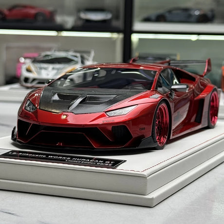 IVY Lamborghini 2014 Huracan LP610-4 LB-Works Red 1:18 – Sammelobjekt-Resin-Modellharz