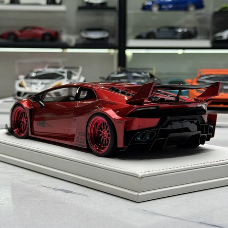 IVY Lamborghini 2014 Huracan LP610-4 LB-Works Red 1:18 – Sammelobjekt-Resin-Modellharz