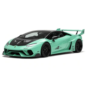 IVY Lamborghini 2014 Huracan LP610-4 LB-Works Tiffany Blue 1:18 – Resina Modelo de Resina de Coleção
