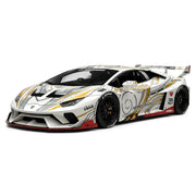 IVY Lamborghini 2014 Huracan LP610-4 LB-Works valkoinen 1:18 – keräilytason resiinimalli