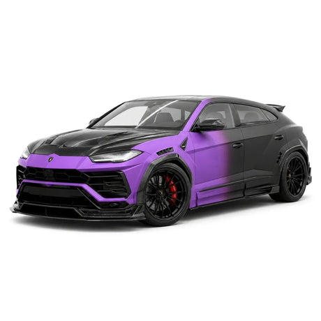 IVY Lamborghini 2018 Urus LB-Works Lila und Schwarz 1:18 – Sammelobjekt-Resin-Modellharz