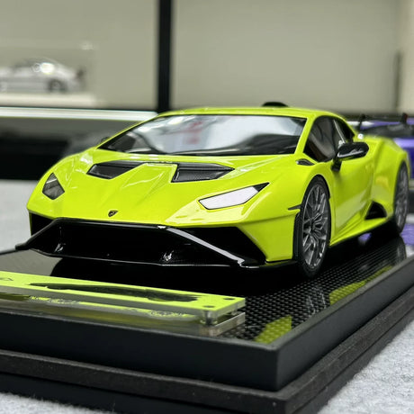 IVY Lamborghini 2021 Huracan STO Green 1:18 – Sammelobjekt-Resin-Modellharz