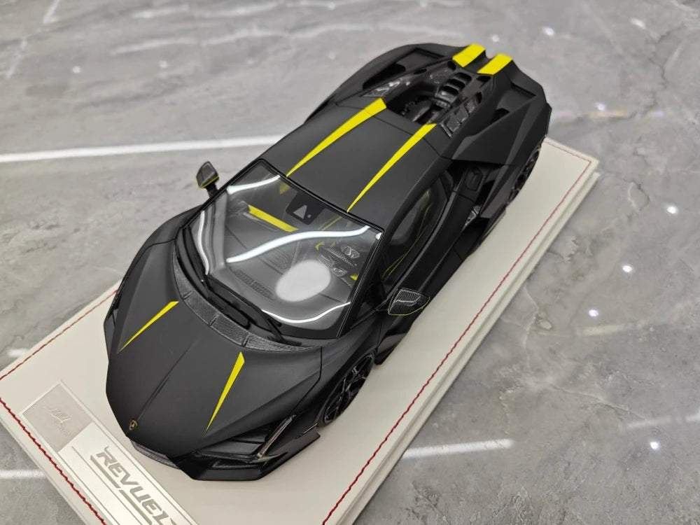 [IVY] 1:18 Lamborghini 2023 Revuelto noir voiture miniature Resin