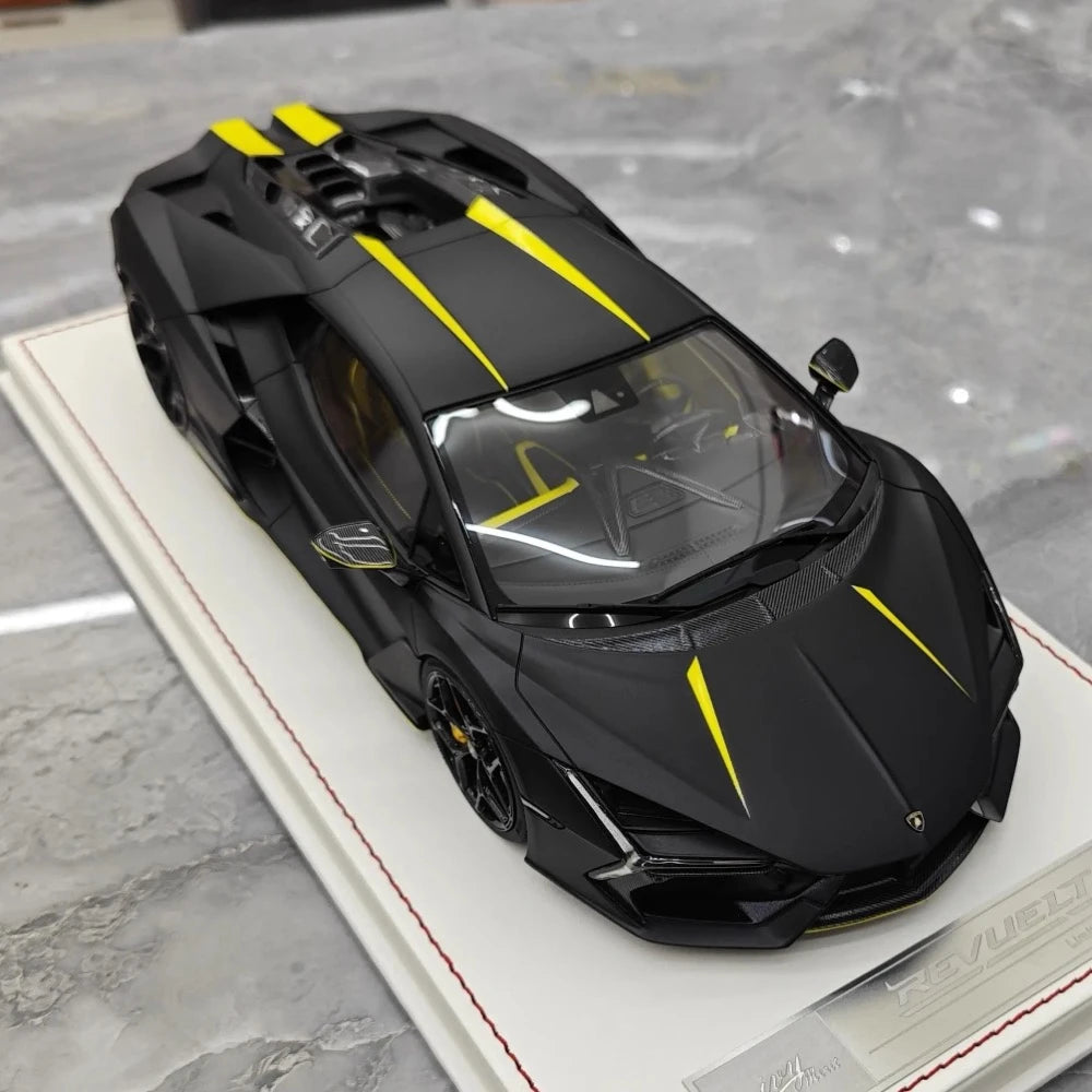 [IVY] 1:18 Lamborghini 2023 Revuelto noir voiture miniature Resin