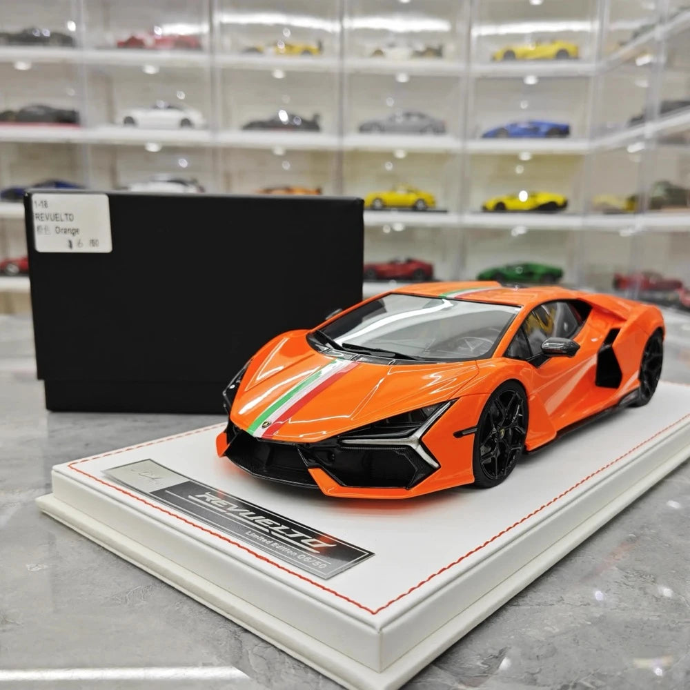 [IVY] 1:18 Lamborghini 2023 Revuelto orange voiture miniature Resin