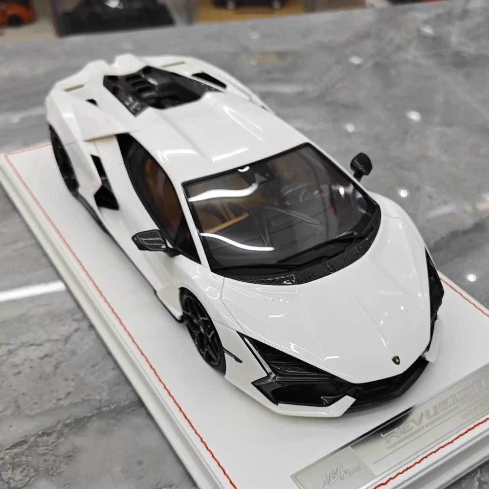 [IVY] 1:18 Lamborghini 2023 Revuelto blanc voiture miniature Resin