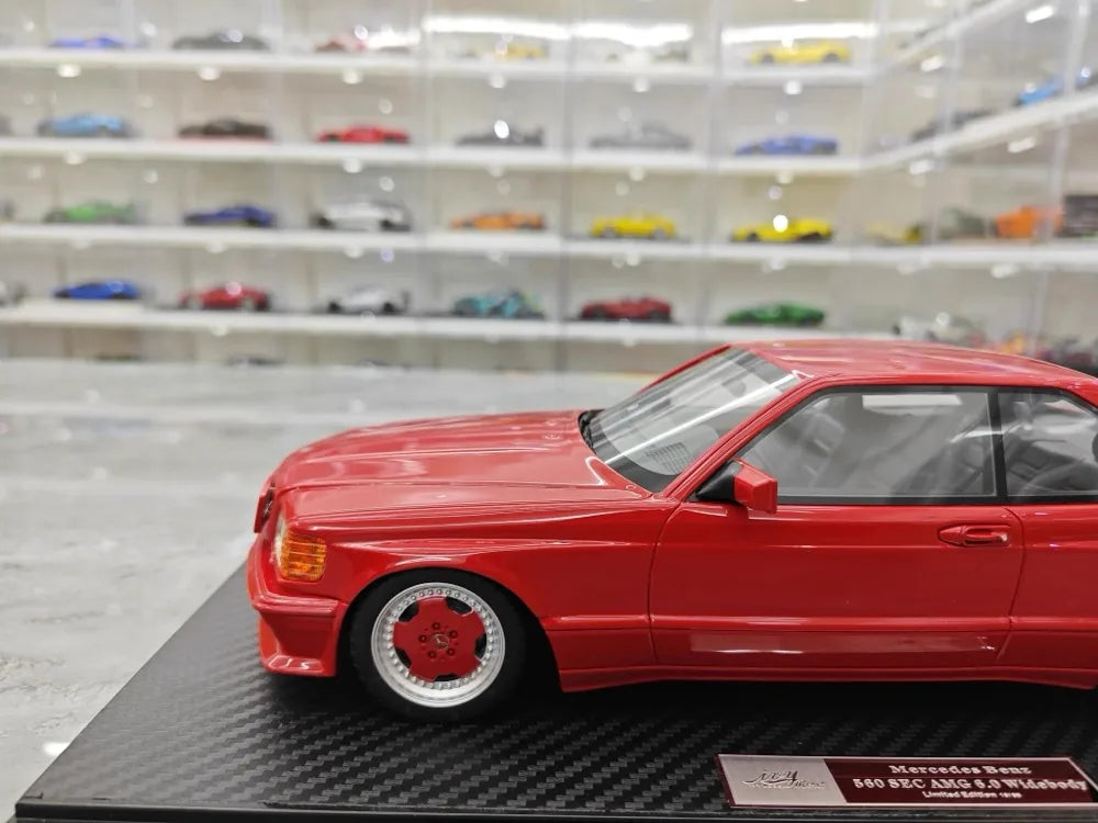 [IVY] 1:18 Mercedes-AMG 1989 560 SEC 6.0 Red Model Car Resin