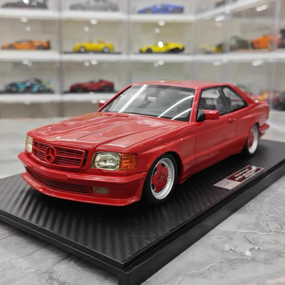 [IVY] 1:18 Mercedes-AMG 1989 560 SEC 6.0 Red Model Car Resin