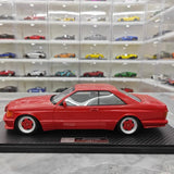 [IVY] 1:18 Mercedes-AMG 1989 560 SEC 6.0 Red Model Car Resin