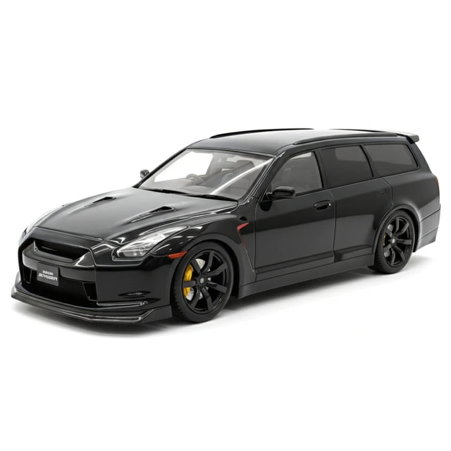 [IVY] 1:18 Nissan 2022 Stagea R35 Wagon nero modellino di auto resina
