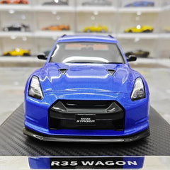 [IVY] 1:18 Nissan 2022 Stagea R35 Wagon Blue Model Car Resin