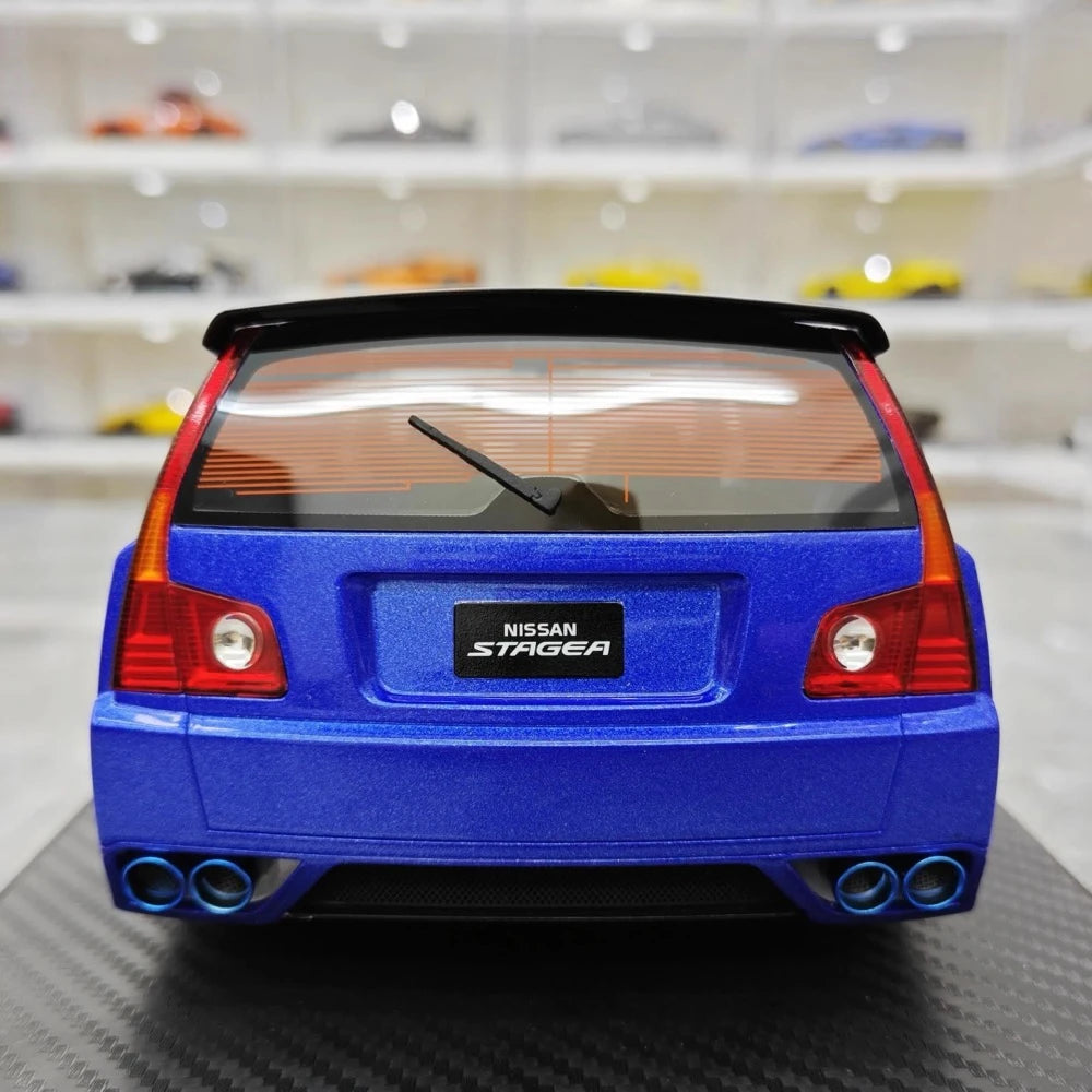 [IVY] 1:18 Nissan 2022 Stagea R35 Wagon Blue Model Car Resin