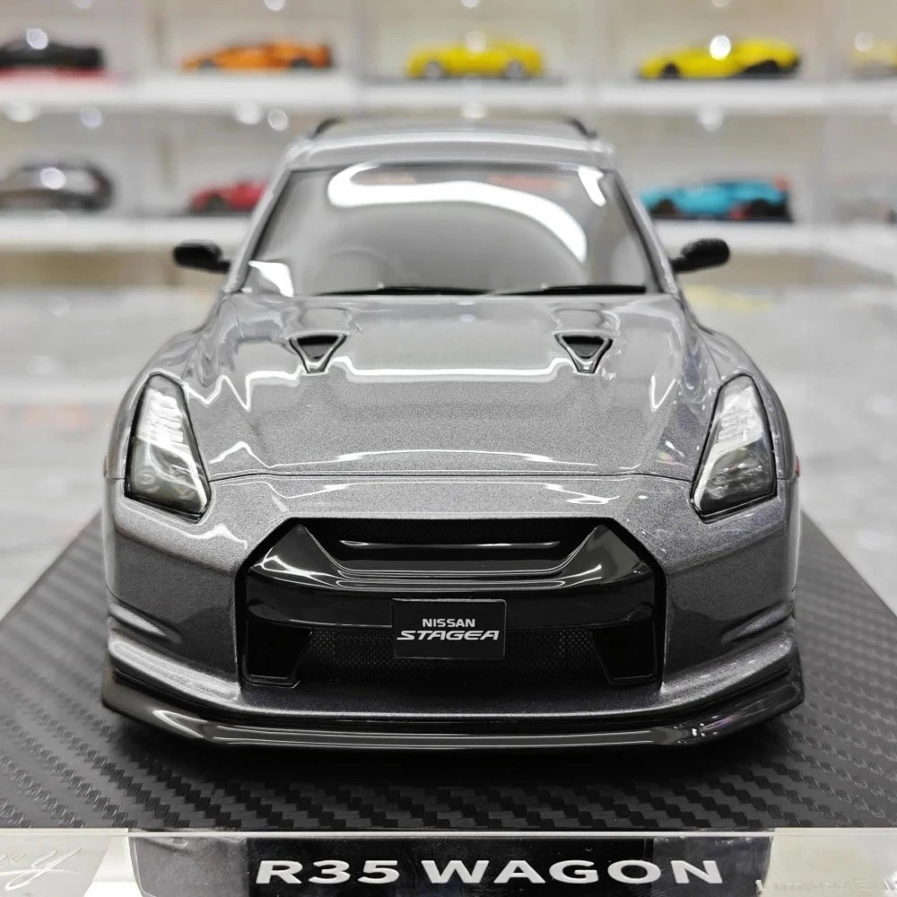 [IVY] 1:18 Nissan 2022 Stagea R35 Wagon Gray Model Car Resin