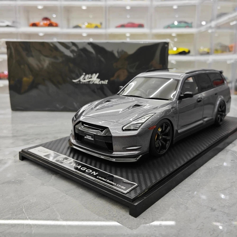 [IVY] 1:18 Nissan 2022 Stagea R35 Wagon Gray Model Car Resin