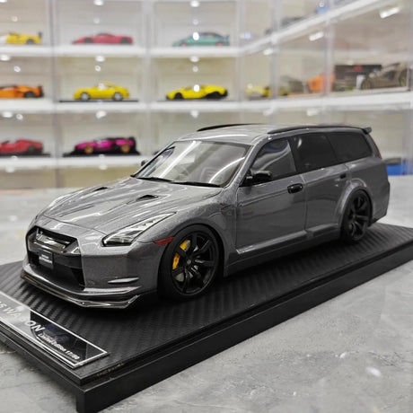 [IVY] 1:18 Nissan 2022 Stagea R35 Wagon Gray Model Car Resin