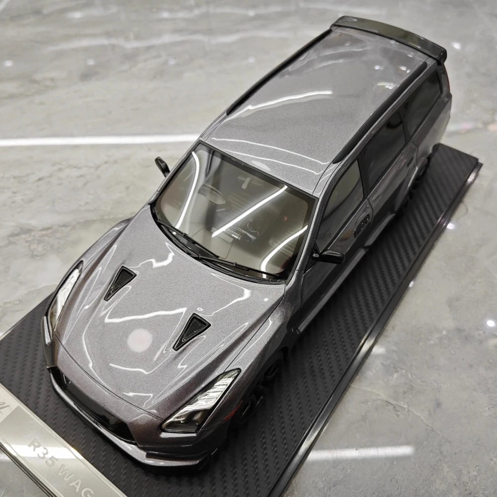 [IVY] 1:18 Nissan 2022 Stagea R35 Wagon Gray Model Car Resin