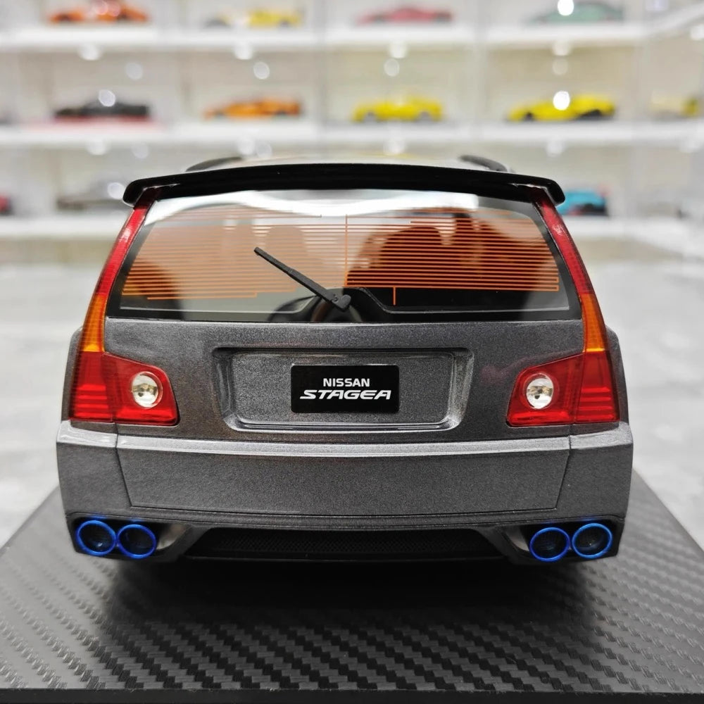 [IVY] 1:18 Nissan 2022 Stagea R35 Wagon Gray Model Car Resin