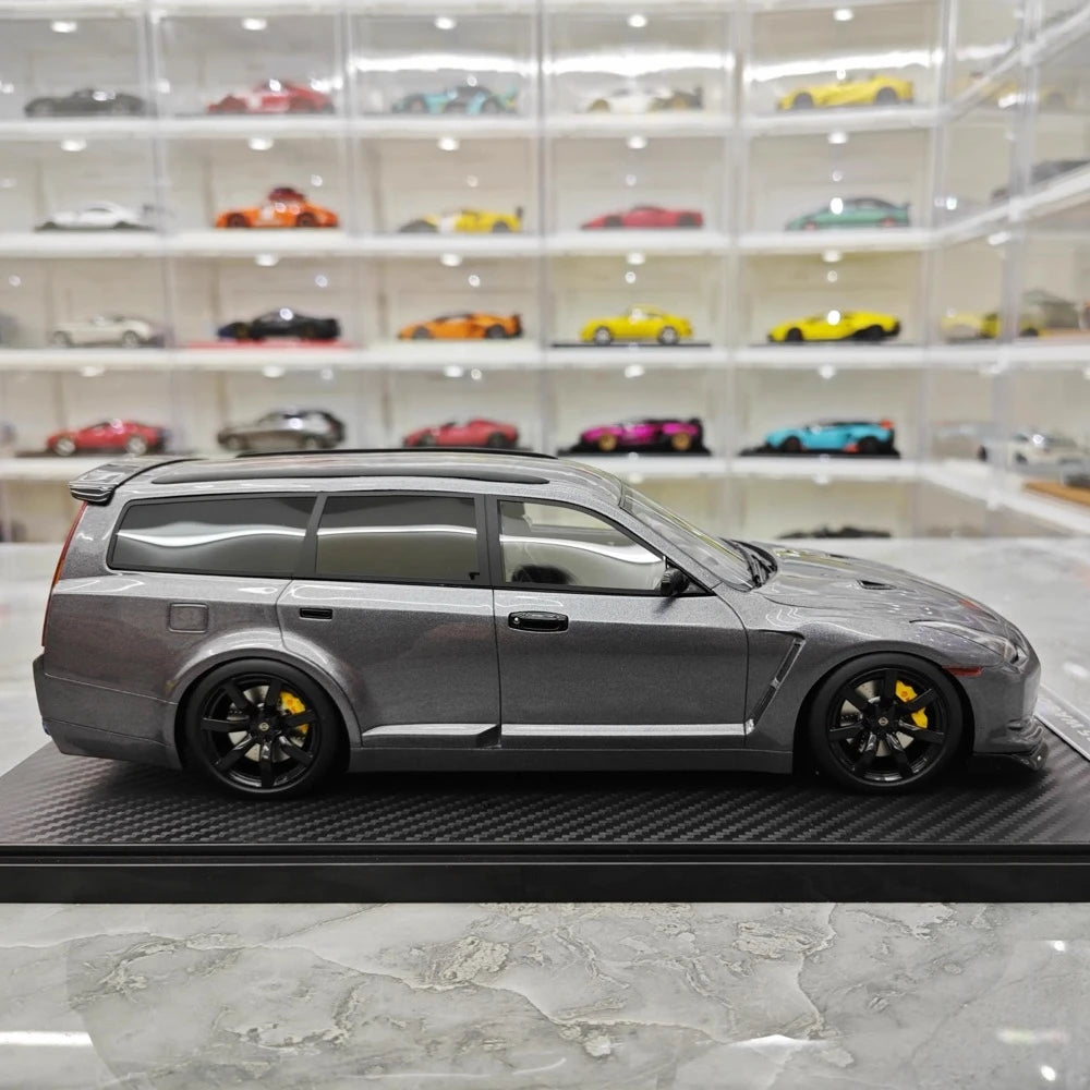 [IVY] 1:18 Nissan 2022 Stagea R35 Wagon Gray Model Car Resin
