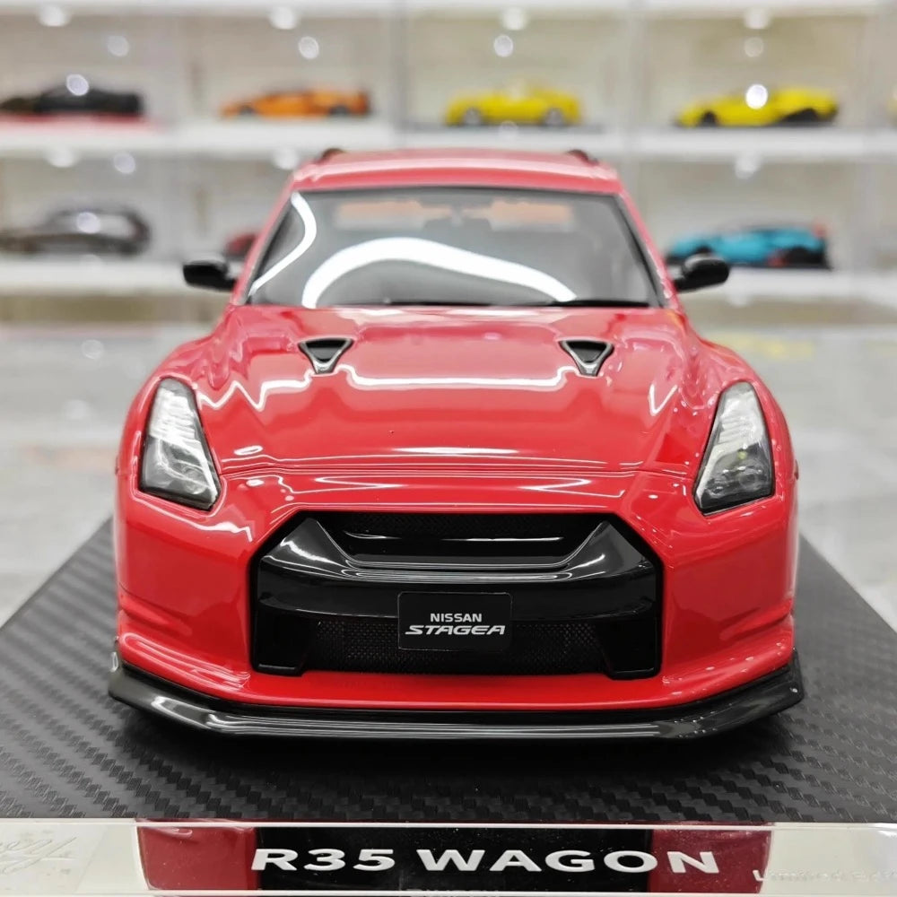 [IVY] 1:18 Nissan 2022 Stagea R35 Wagon Red Model Car Resin