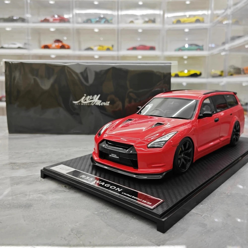 [IVY] 1:18 Nissan 2022 Stagea R35 Wagon Red Model Car Resin