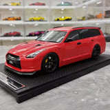 [IVY] 1:18 Nissan 2022 Stagea R35 Wagon punainen pienoismalli Hartsi