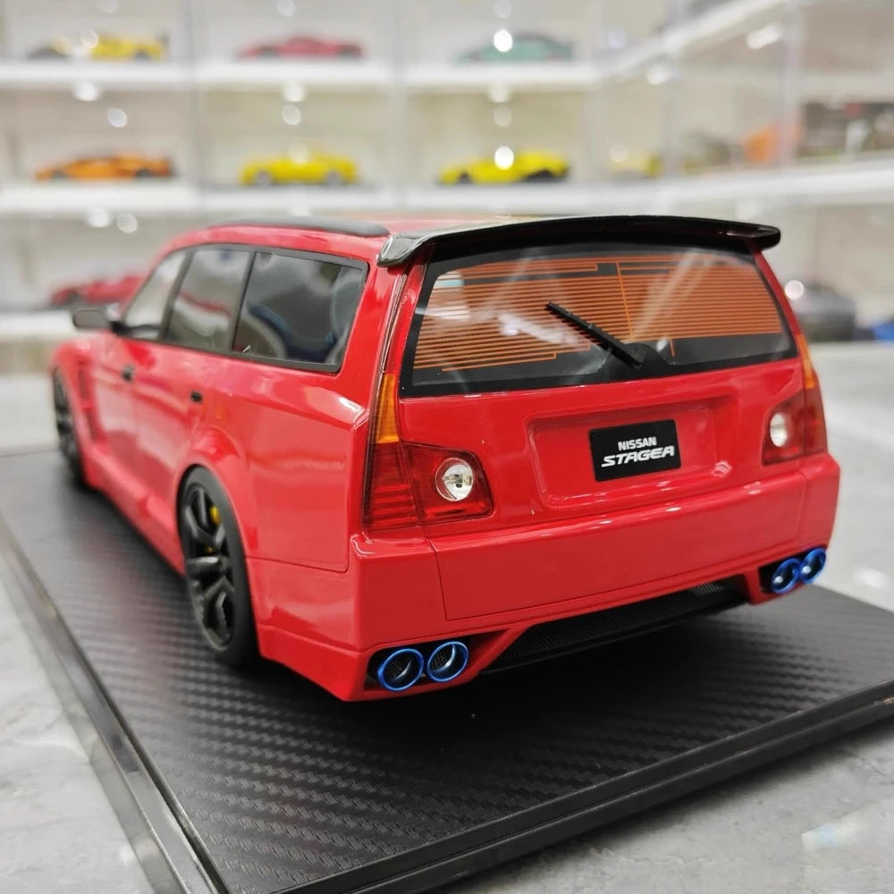 [IVY] 1:18 Nissan 2022 Stagea R35 Wagon Red Model Car Resin