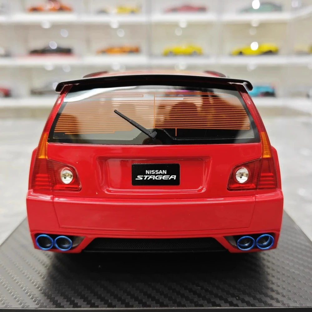 [IVY] 1:18 Nissan 2022 Stagea R35 Wagon punainen pienoismalli Hartsi