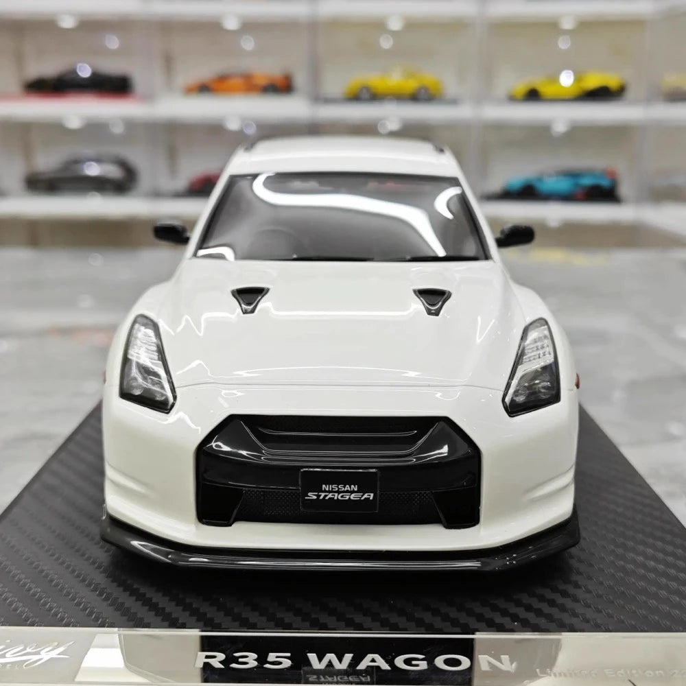 [IVY] 1:18 Nissan 2022 Stagea R35 Wagon White Model Car Resin