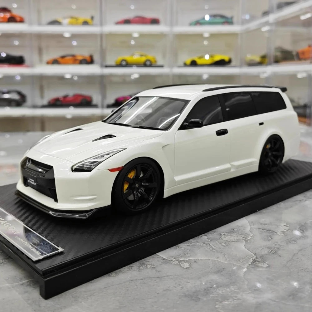 [IVY] 1:18 Nissan 2022 Stagea R35 Wagon White Model Car Resin