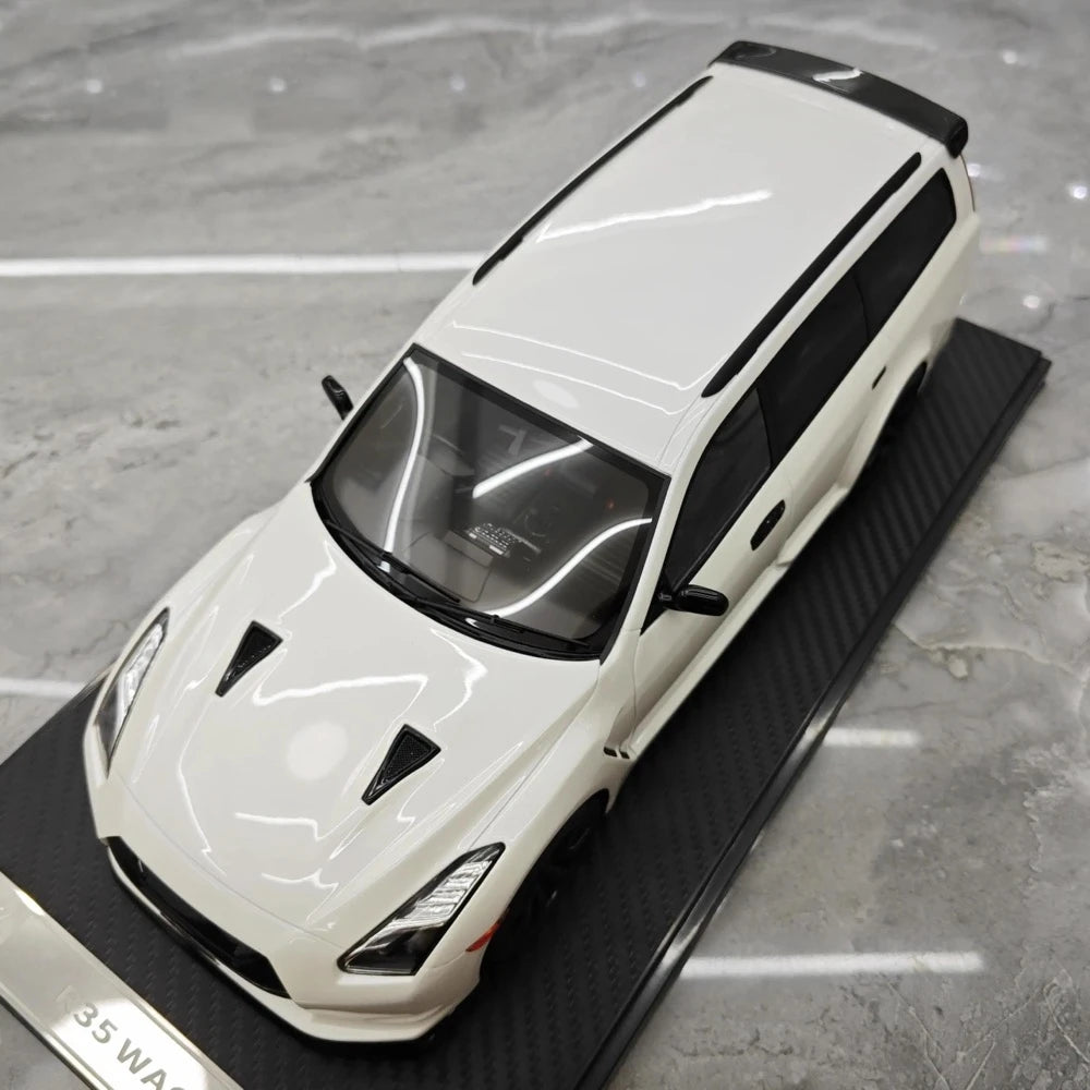 [IVY] 1:18 Nissan 2022 Stagea R35 Wagon White Model Car Resin