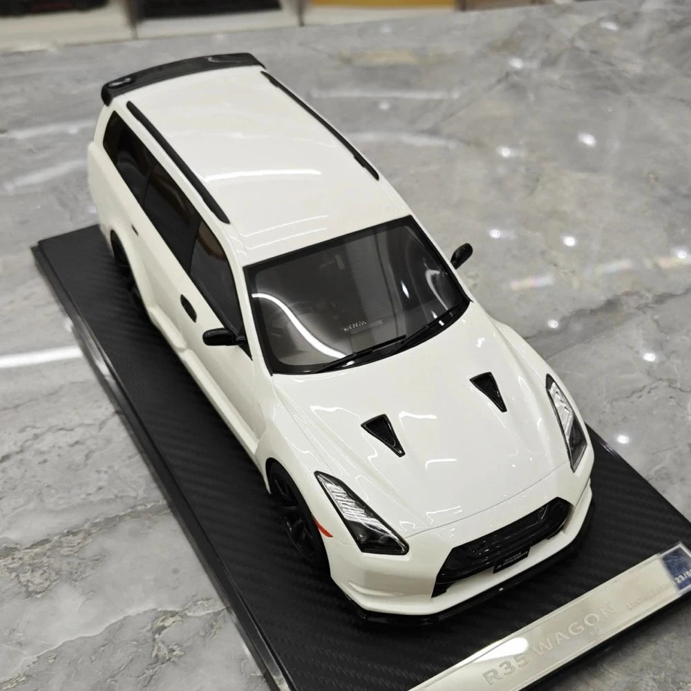 [IVY] 1:18 Nissan 2022 Stagea R35 Wagon White Model Car Resin