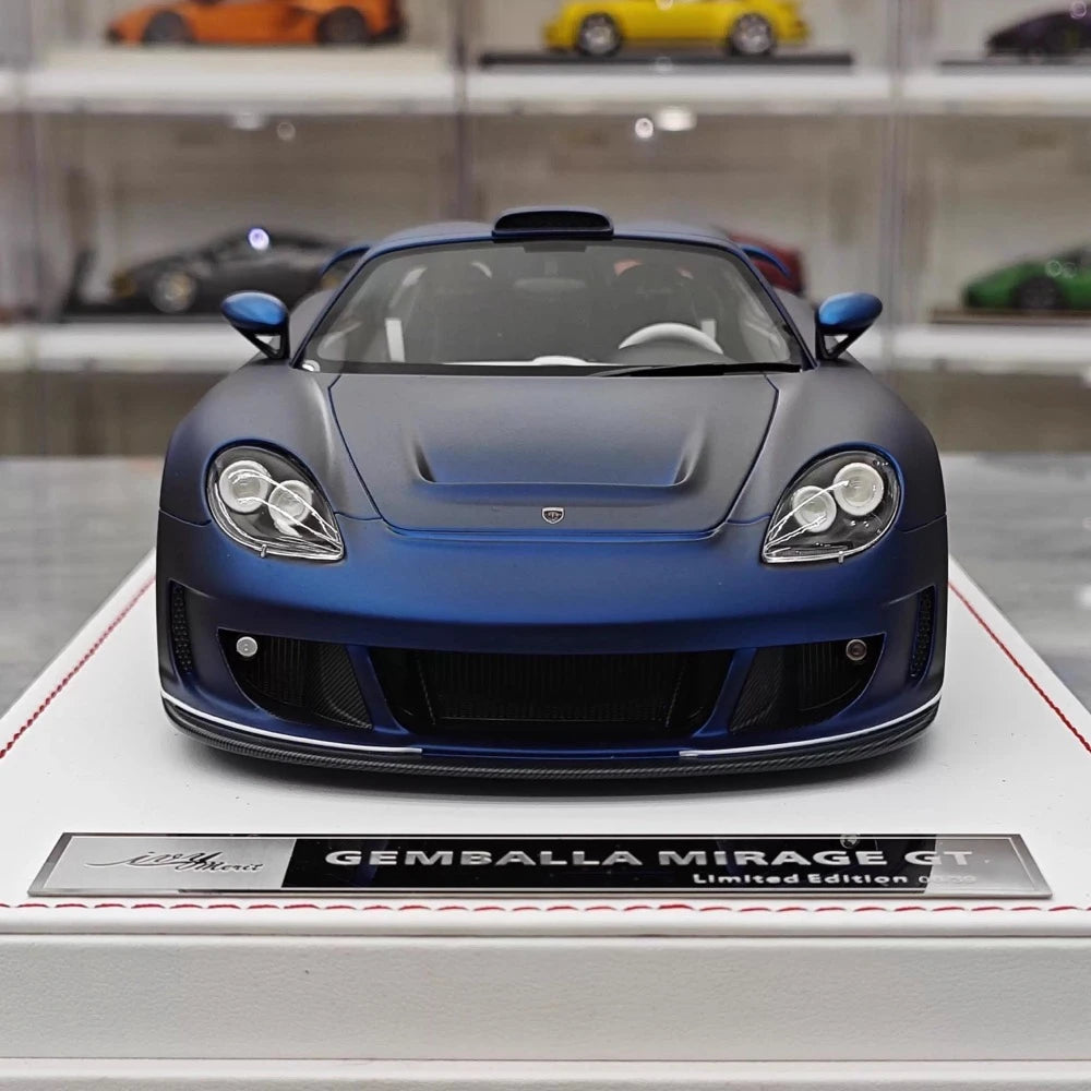 [IVY] 1:18 Porsche 2006 Gembella Mirage GT Blue Model Car Resin