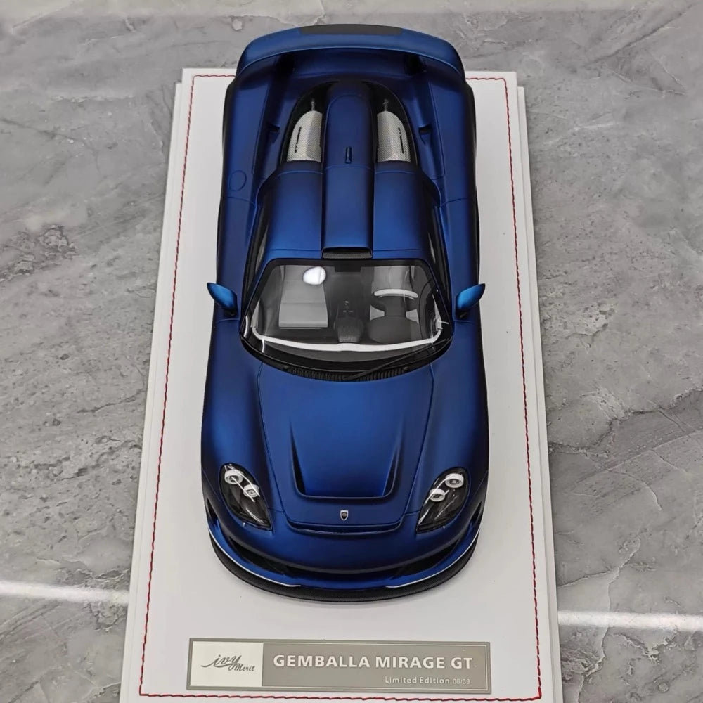[IVY] 1:18 Porsche 2006 Gembella Mirage GT Blue Model Car Resin