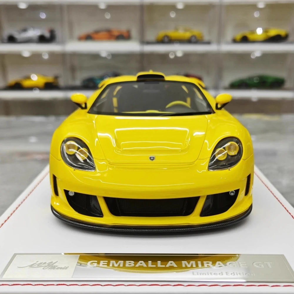 [IVY] 1:18 Porsche 2006 Gembella Mirage GT jaune voiture miniature Resin