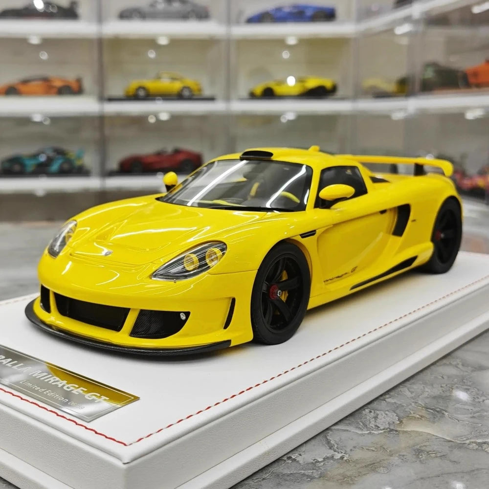 [IVY] 1:18 Porsche 2006 Gembella Mirage GT giallo modellino di auto resina