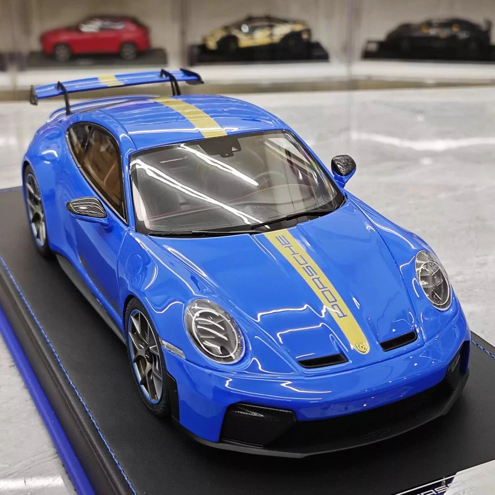 [IVY] 1:18 Porsche 2022 911 992 GT3 Blue Model Car Resin