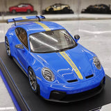 [IVY] 1:18 Porsche 2022 911 992 GT3 Blue Model Car Resin