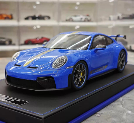 [IVY] 1:18 Porsche 2022 911 992 GT3 Blue Model Car Resin