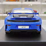 [IVY] 1:18 Porsche 2022 911 992 GT3 Blue Model Car Resin