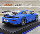 [IVY] 1:18 Porsche 2022 911 992 GT3 Blue Model Car Resin