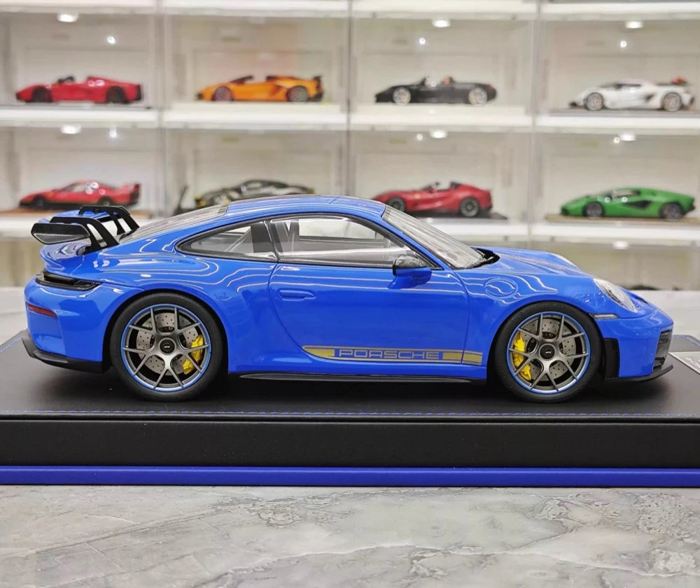 [IVY] 1:18 Porsche 2022 911 992 GT3 Blue Model Car Resin