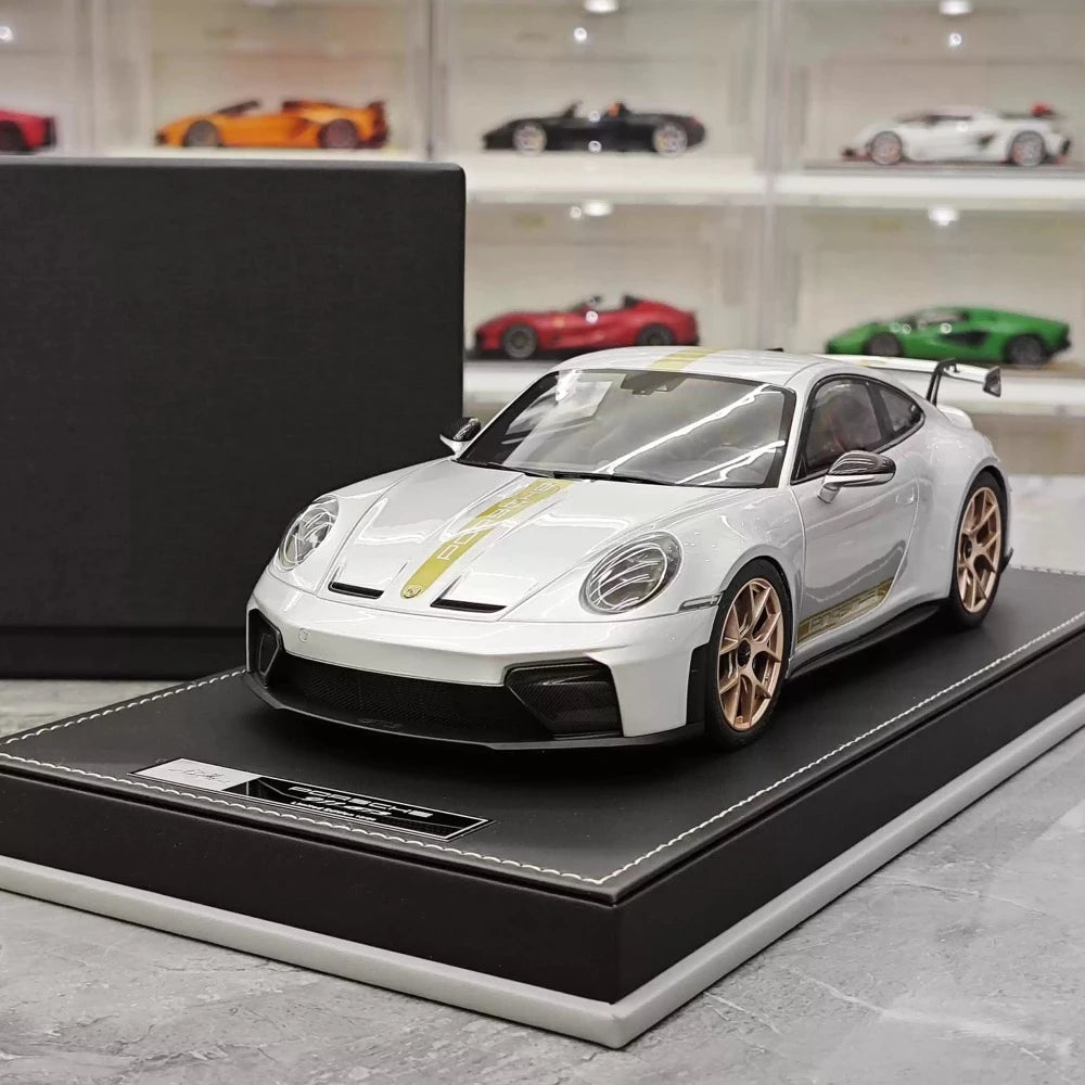 [IVY] 1:18 Porsche 2022 911 992 GT3 Silver Model Car Resin