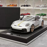 [IVY] 1:18 Porsche 2022 911 992 GT3 Silver Model Car Resin