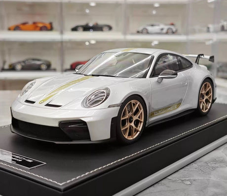 [IVY] 1:18 Porsche 2022 911 992 GT3 Silver Model Car Resin
